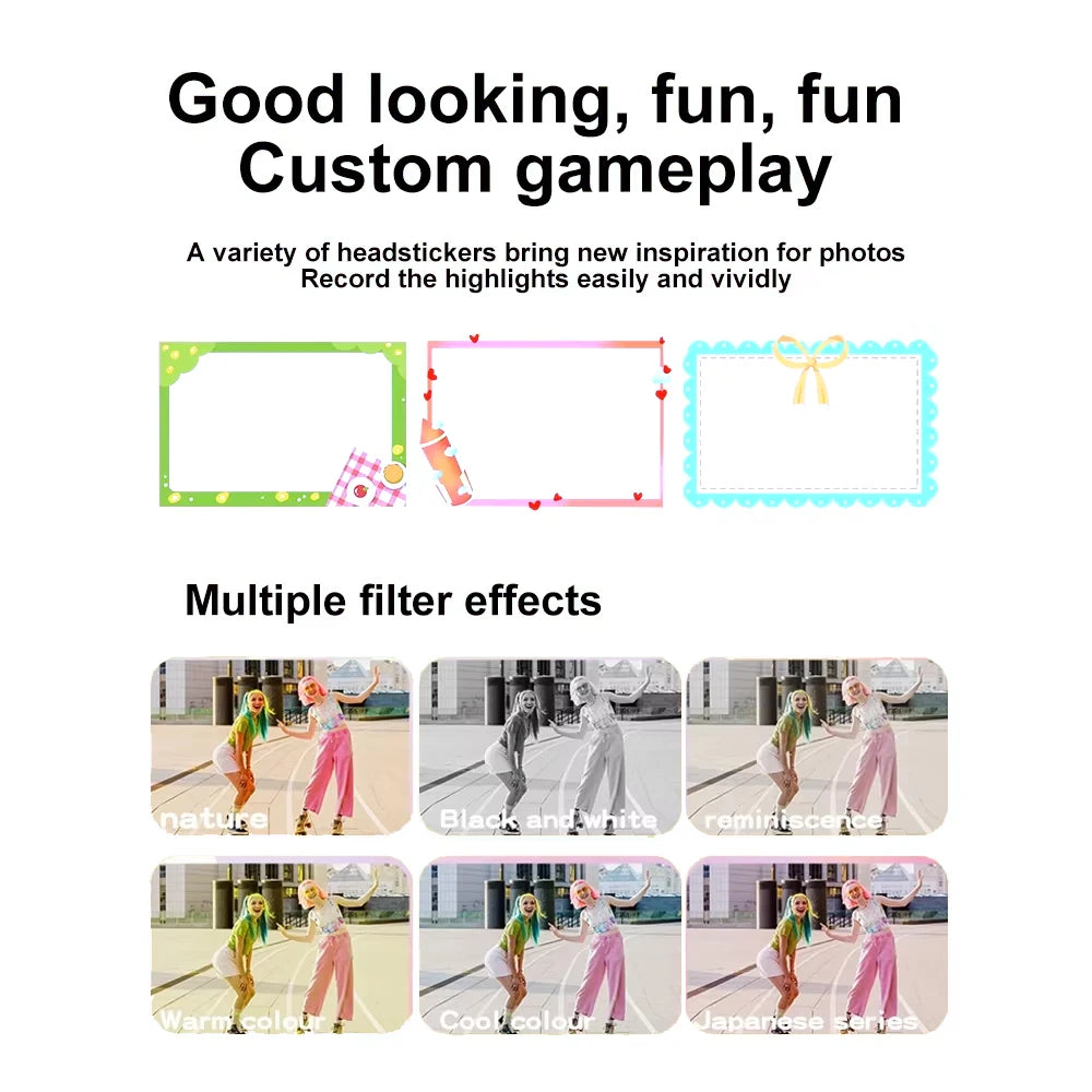 4K CCD 8X Digital Zoom Digital Camera for Student 48MP Compact Digital Photography Camera 180 Flip Screen Selfile Camera